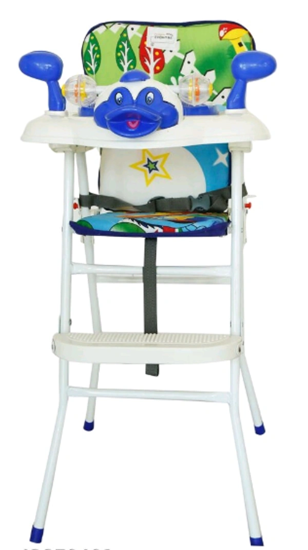 EVOHOME Babies 7 Levels Smart FeedingCushion/ ToddlerTable Chair Easy Fold Feed Baby Chair, Infant Dinning High Chair for Room/ Living/Dinning - 1 to 2 Years, Blue